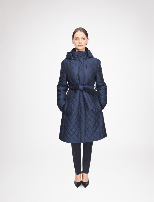 Moteriškas dyksniuotas paltas