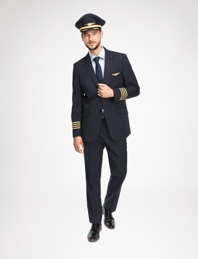 Pilot jacket with details on back