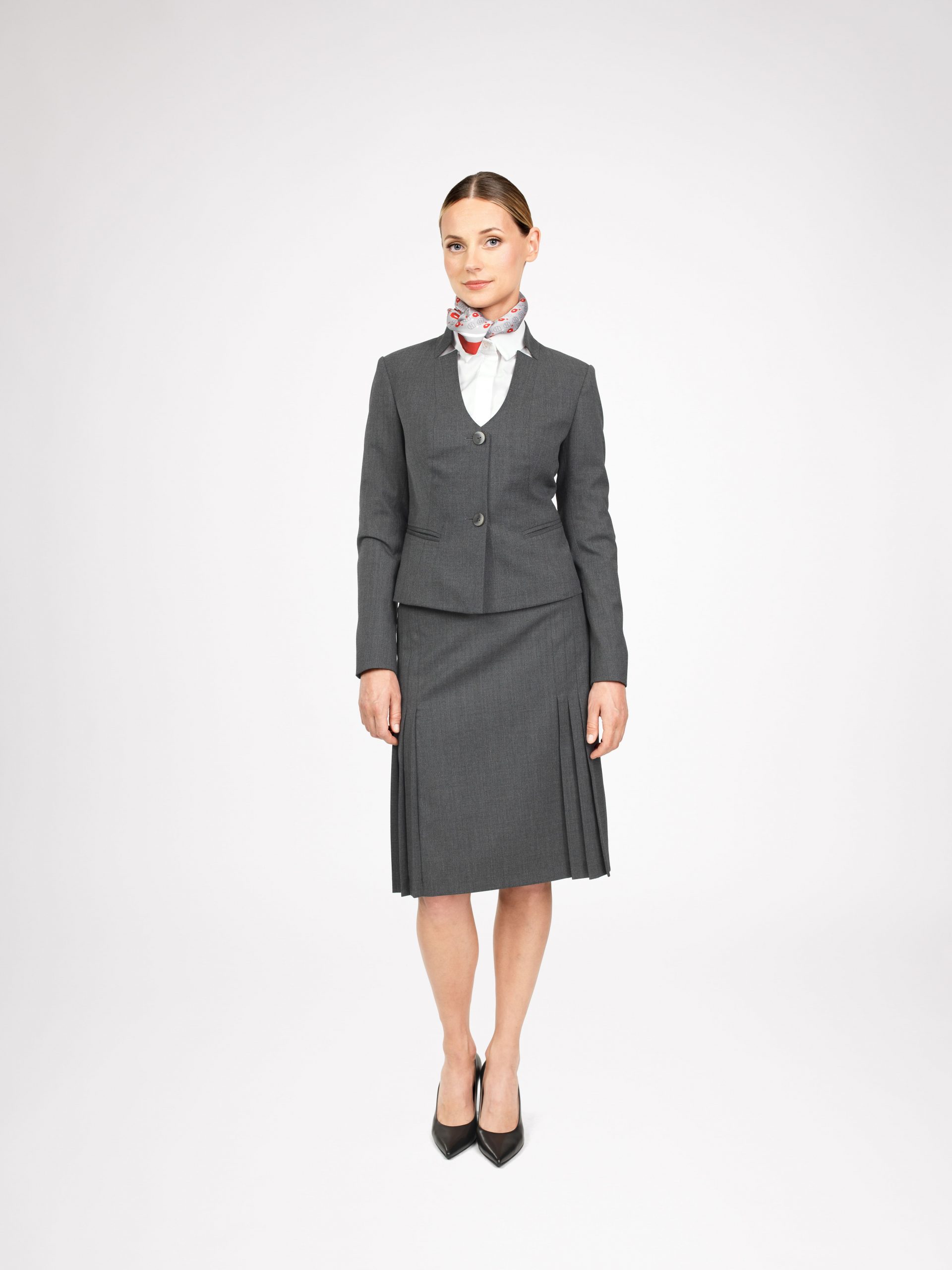 Skirt with folds