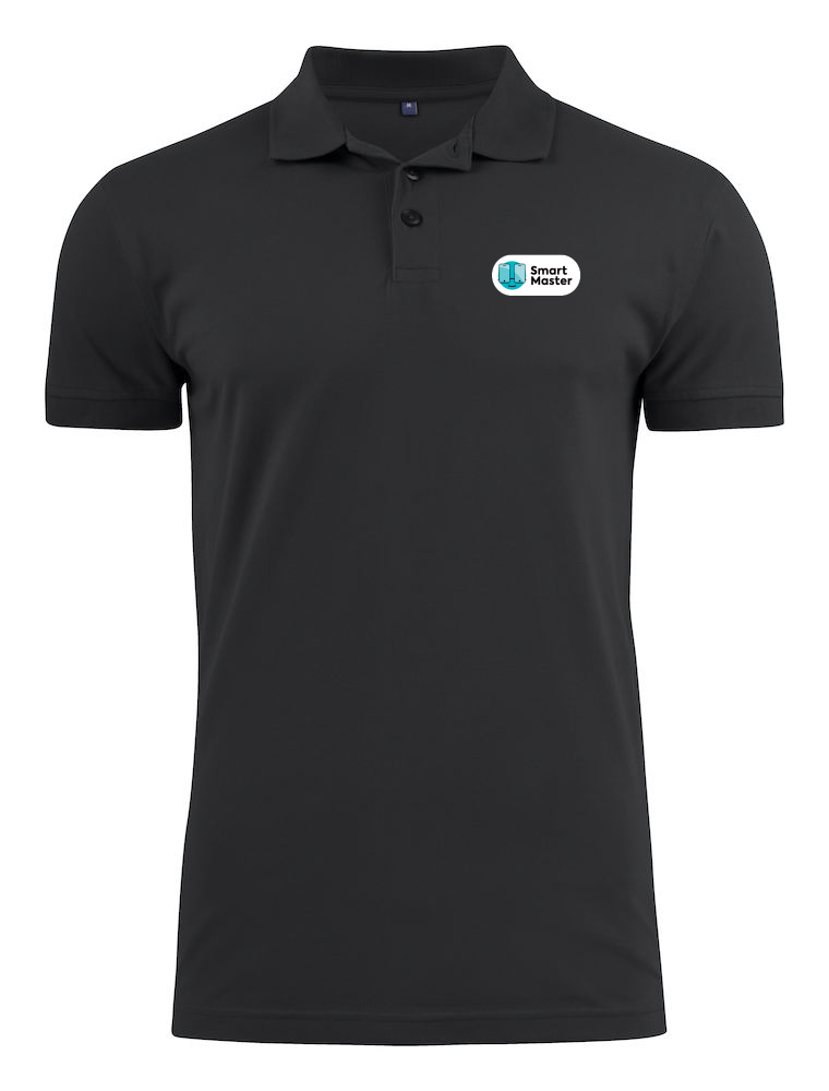 Vyriški juodi Smart Master polo marškinėliai