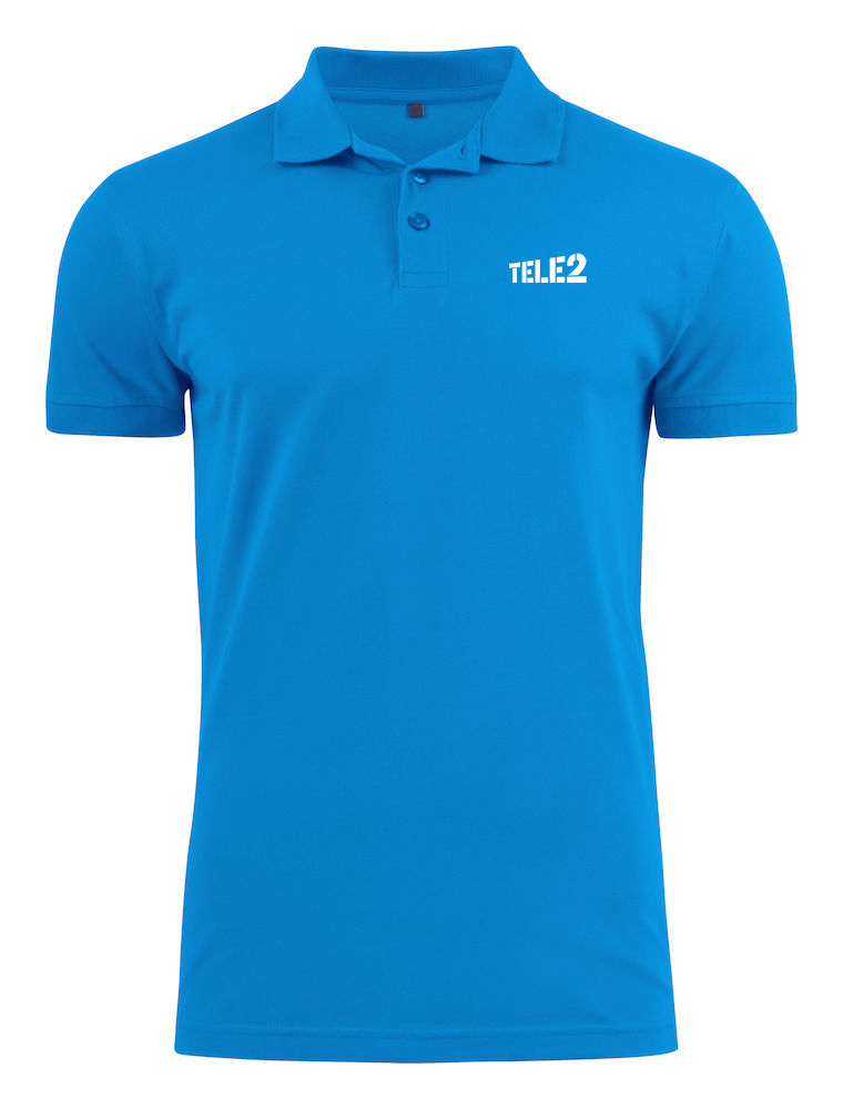 Vyriški mėlyni polo marškinėliai