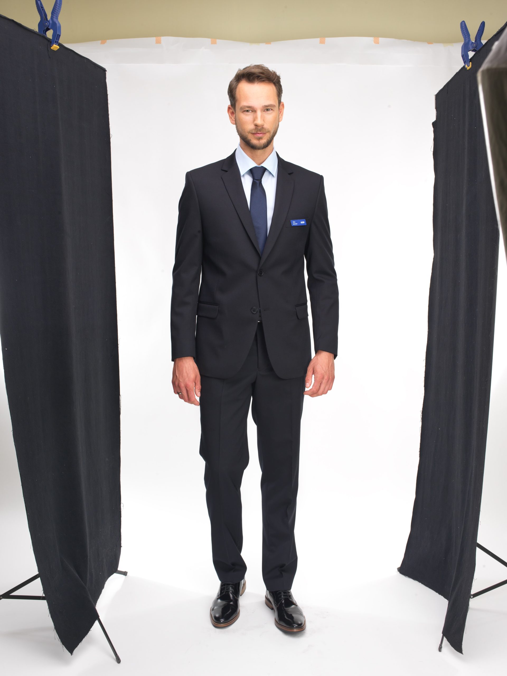 Vyriškas švarkas. RA modelis. Miroglio. Tamsiai mėlynas