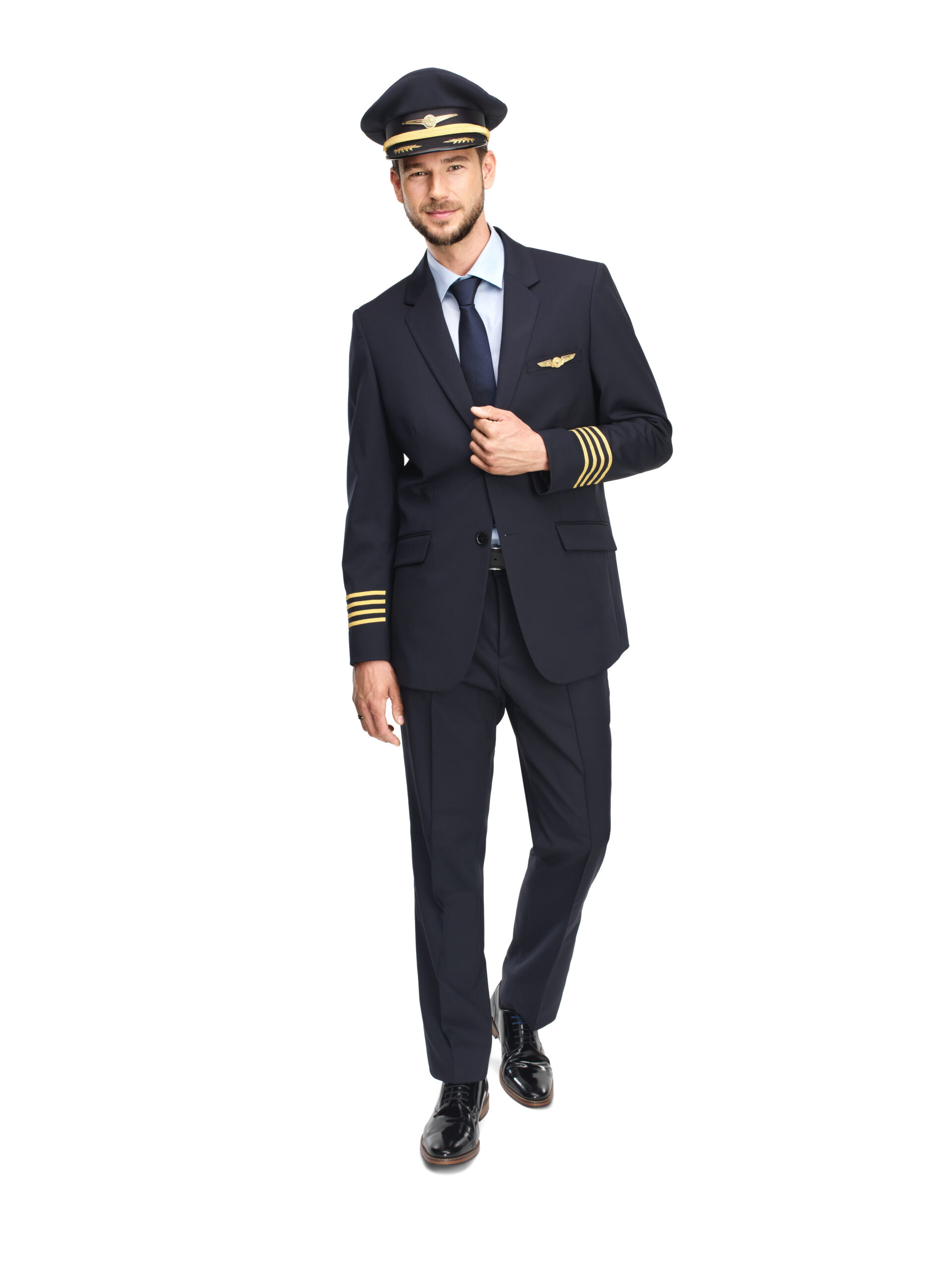 Piloto švarkas su detale nugaroje